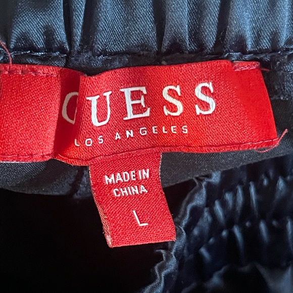 Guess Blue Striped Joggers Sz L - Picture 3 of 3